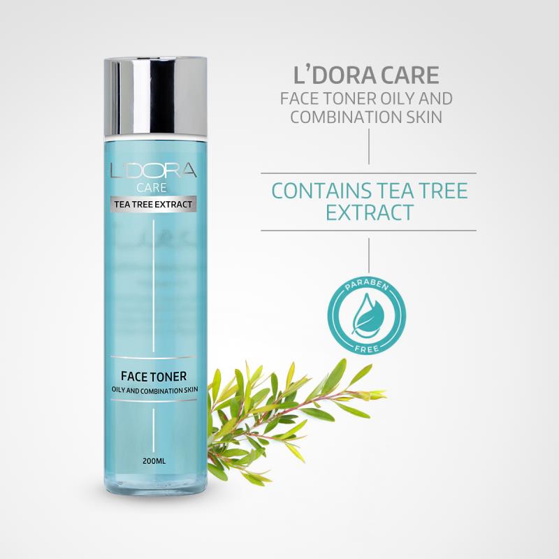 L'DORA CARE FACE TONER FOR OILY AND COMBINATION SKIN 200 ml
