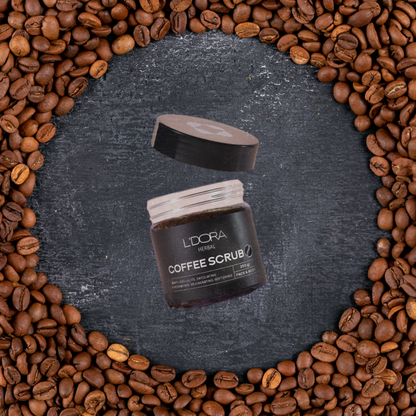 L'DORA HERBAL FACE & BODY COFFEE SCRUB, 250gr