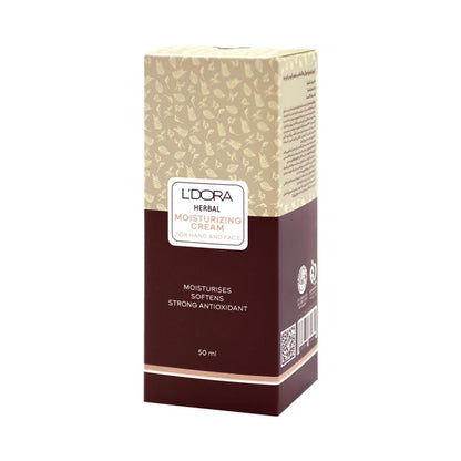 L'DORA ELLIX HERBAL MOISTURIZING CREAM FOR HAND AND FACE, 50ml