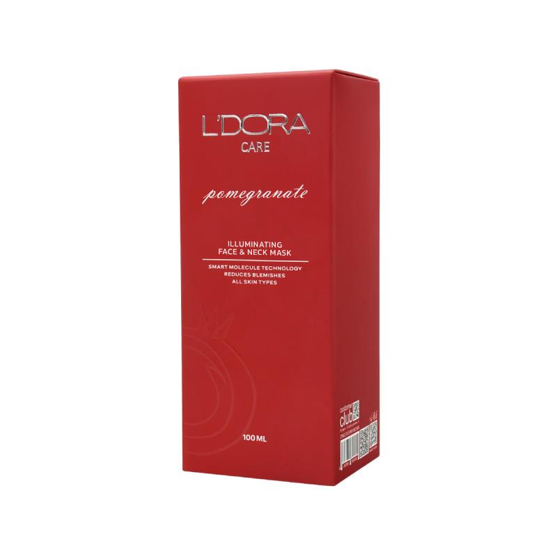 L'DORA POMEGRANATE ILLUMINATING FACE & NECK MASK 100ml