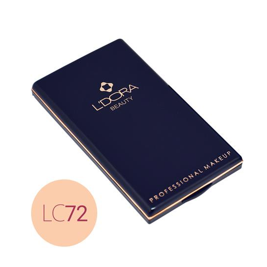 فونداسیون کیک زیبایی L'DORA حاوی کلاژن و ویتامین E، با پد، NO.LC72، 16 گرم